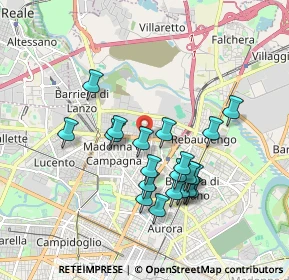 Mappa Via Bibiana, 10100 Torino TO, Italia (1.6545)