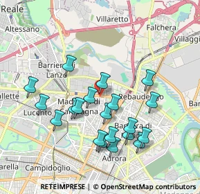 Mappa Via Bibiana, 10100 Torino TO, Italia (1.826)