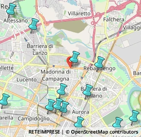 Mappa Via Bibiana, 10100 Torino TO, Italia (2.89846)
