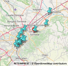 Mappa Via milano 3 ang, 10099 San Mauro Torinese TO, Italia (7.67308)