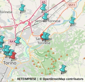 Mappa Via milano 3 ang, 10099 San Mauro Torinese TO, Italia (6.3815)