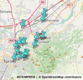 Mappa Via milano 3 ang, 10099 San Mauro Torinese TO, Italia (4.09933)