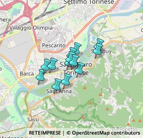 Mappa Via milano 3 ang, 10099 San Mauro Torinese TO, Italia (0.97308)