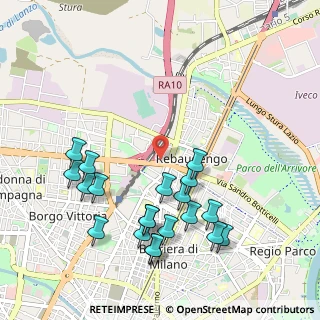 Mappa Via Paolo Veronese, 10155 Torino TO, Italia (1.113)