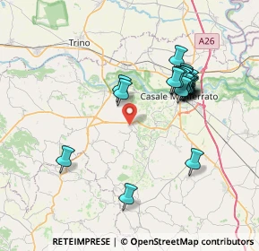 Mappa Via Armando Diaz, 15039 Ozzano Monferrato AL, Italia (6.9795)