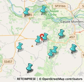 Mappa Via Armando Diaz, 15039 Ozzano Monferrato AL, Italia (4.39857)