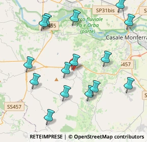 Mappa Via Armando Diaz, 15039 Ozzano Monferrato AL, Italia (4.53467)