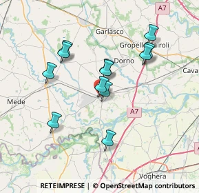 Mappa Via Albino Cei, 27039 Sannazzaro de' Burgondi PV, Italia (6.41)