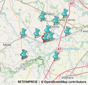 Mappa Via Albino Cei, 27039 Sannazzaro de' Burgondi PV, Italia (6.41417)
