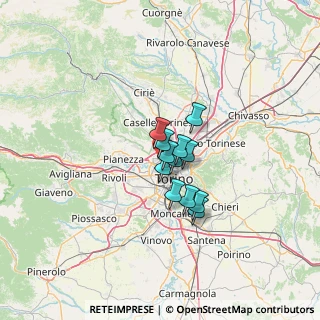 Mappa Strada delle Vallette, 10151 Torino TO, Italia (7.285)