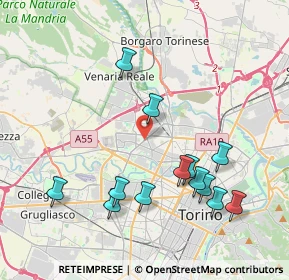 Mappa Strada delle Vallette, 10151 Torino TO, Italia (4.20846)