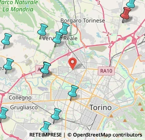 Mappa Strada delle Vallette, 10151 Torino TO, Italia (5.97)