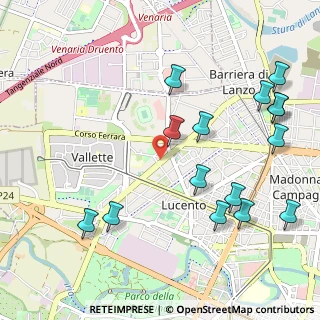 Mappa Via Andrea Sansovino, 10151 Venaria Reale TO, Italia (1.25067)