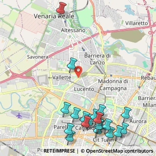 Mappa Strada delle Vallette, 10151 Torino TO, Italia (3.0935)