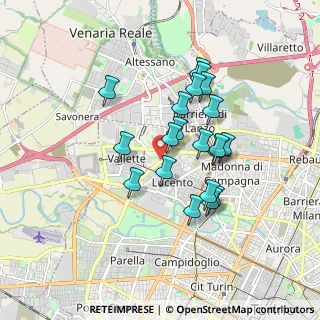 Mappa Strada delle Vallette, 10151 Torino TO, Italia (1.4765)