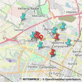 Mappa Strada delle Vallette, 10151 Torino TO, Italia (1.65273)