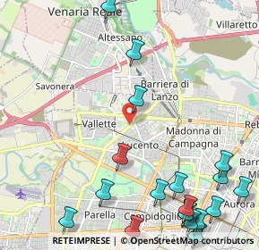 Mappa Strada delle Vallette, 10151 Torino TO, Italia (3.153)