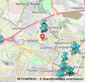 Mappa Via Andrea Sansovino, 10151 Venaria Reale TO, Italia (2.821)