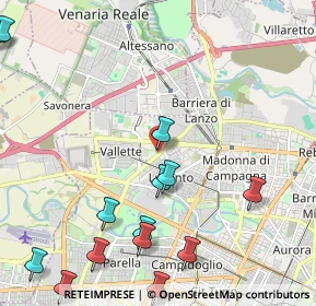 Mappa Strada delle Vallette, 10151 Torino TO, Italia (2.92)