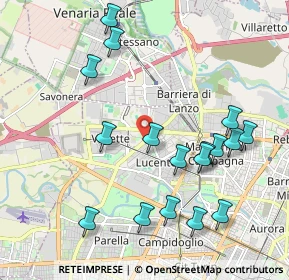 Mappa Via Andrea Sansovino, 10151 Venaria Reale TO, Italia (2.18529)