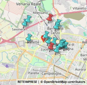 Mappa Strada delle Vallette, 10151 Torino TO, Italia (1.43533)