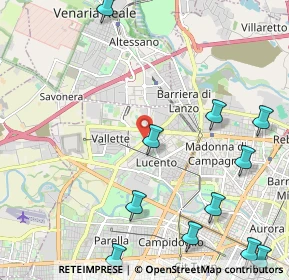 Mappa Strada delle Vallette, 10151 Torino TO, Italia (2.97)