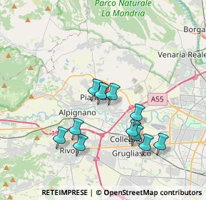 Mappa Via Maria Montessori, 10044 Pianezza TO, Italia (3.45545)