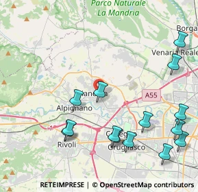 Mappa Via Maria Montessori, 10044 Pianezza TO, Italia (5.085)