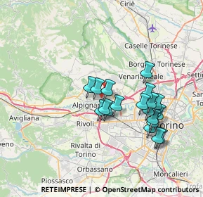 Mappa Via Maria Montessori, 10044 Pianezza TO, Italia (6.37158)