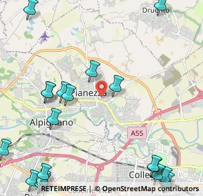 Mappa Via Maria Montessori, 10044 Pianezza TO, Italia (3.2525)