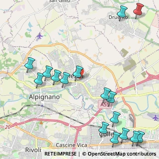 Mappa Via Maria Montessori, 10044 Pianezza TO, Italia (2.9025)