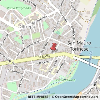 Mappa Via Milano, 1/A, 10099 San Mauro Torinese, Torino (Piemonte)