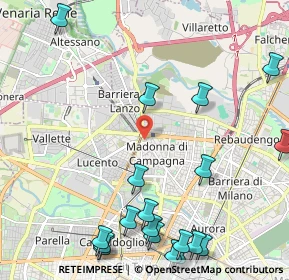 Mappa Via S. Pancrazio, 10147 Torino TO, Italia (2.983)