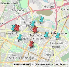 Mappa Via S. Pancrazio, 10147 Torino TO, Italia (1.66818)