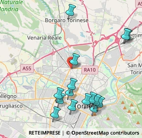 Mappa Via S. Pancrazio, 10147 Torino TO, Italia (4.65533)
