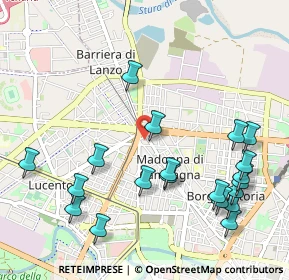 Mappa Via S. Pancrazio, 10147 Torino TO, Italia (1.2175)