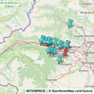 Mappa Via Torino, 10050 Vaie TO, Italia (8.5925)