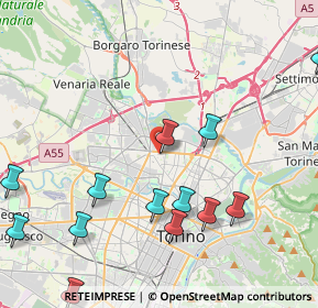 Mappa Via Privata Brusnengo, 10147 Torino TO, Italia (5.19538)