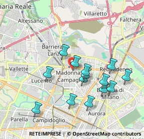 Mappa Via Privata Brusnengo, 10147 Torino TO, Italia (1.76786)