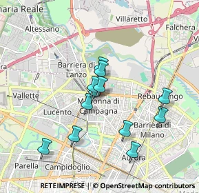 Mappa Via Privata Brusnengo, 10147 Torino TO, Italia (1.55917)