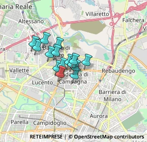 Mappa Via Privata Brusnengo, 10147 Torino TO, Italia (1.036)