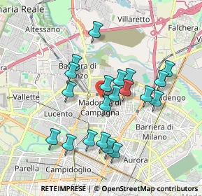 Mappa Via Privata Brusnengo, 10147 Torino TO, Italia (1.665)