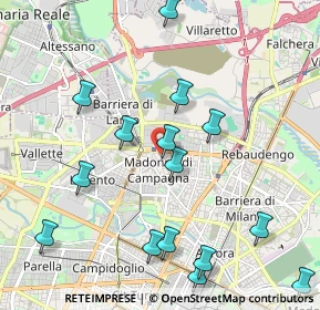 Mappa Via Privata Brusnengo, 10147 Torino TO, Italia (2.36933)