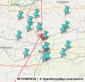 Mappa Via Guglielmo Marconi, 35040 Boara Pisani PD, Italia (7.53235)