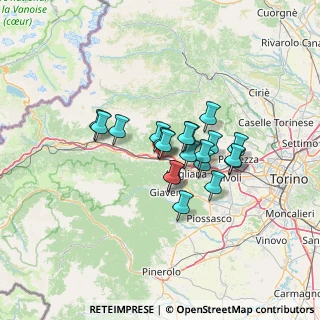 Mappa Via Ex Combattenti, 10050 Chiusa di San Michele TO, Italia (9.291)