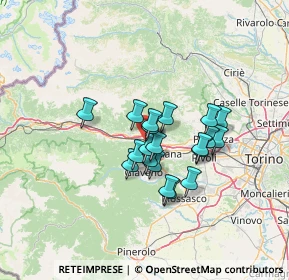 Mappa Via Caprie, 10057 Sant'Ambrogio di Torino TO, Italia (9.67)