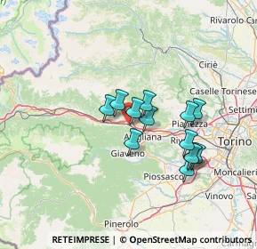 Mappa Via Caprie, 10057 Sant'Ambrogio di Torino TO, Italia (11.23615)