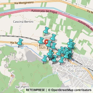 Mappa Via Caprie, 10057 Sant'Ambrogio di Torino TO, Italia (0.41111)
