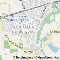 Hartă Sannazzaro de' Burgondi