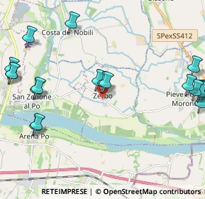 Mappa Via Trieste, 27017 Zerbo PV, Italia (2.8785)